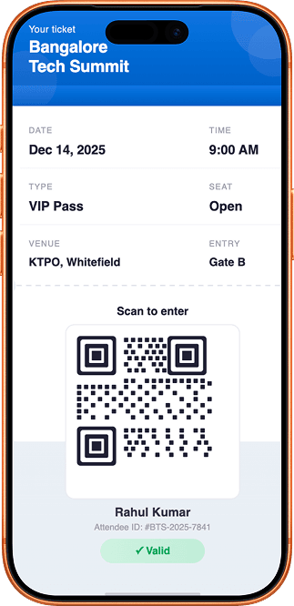 iPhone Ticket Mockup
